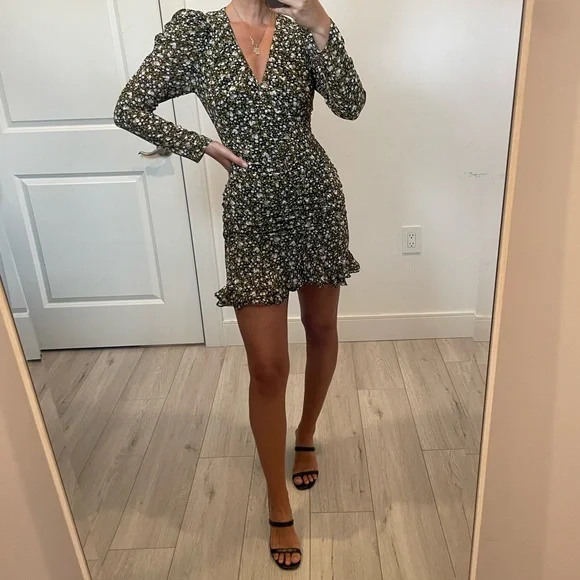 ASTR Ruched Mini Dress - Picture 1 of 16